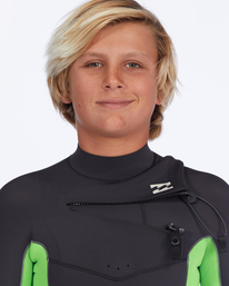 5 3/2mm Absolute - Chest Zip Wetsuit for Boys 8-16 Green ABBW100129 Billabong