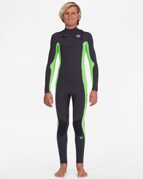 2 3/2mm Absolute - Chest Zip Wetsuit for Boys 8-16 Green ABBW100129 Billabong