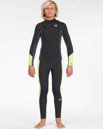 2 4/3mm Absolute - Chest Zip Wetsuit for Boys 8-16 Black ABBW100130 Billabong
