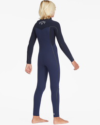 2 Boy's 3/2 Furnace Comp Chest Zip Full Wetsuit Bleu ABBW100132 Billabong