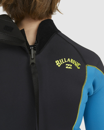 3 Boy's 3/2 Absolute Back Zip Full Wetsuit Black ABBW100134 Billabong