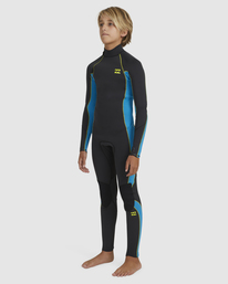 1 Boy's 3/2 Absolute Back Zip Full Wetsuit Black ABBW100134 Billabong