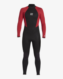 billabong, 3/2mm Intruder - Traje de Surf con Cremallera en la Espalda para Chicos 8-16, RED (red) 3/2mm Intruder - Back Zip Wetsuit for Boys 8-16 ABBW100137