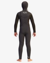 3 5/4 Boy's Absolute Hooded Wetsuit Black ABBW200100 Billabong