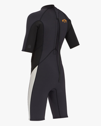 5 Boys' 2/2 Absolute Back Zip Short Sleeve Spring Suit Black ABBW500107 Billabong