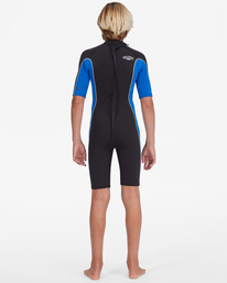 billabong, Boy's 2/2mm Absolute Short Sleeve Back Zip Springsuit, HARBOR (hab) 2/2mm Absolute - Short Sleeve Back Zip Springsuit for Boys 8-16 ABBW500109