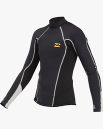 billabong, Boys' 2mm Absolute Long Sleeve Wetsuit Jacket, BLACK ROCK (kyh0) 202 BOYS ABSOLUTE LS JKT ABBW800106
