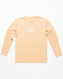 billabong, All Day Wave Rashguard à manches courtes décontracté pour Garçon, DUSTY MELON (dtm) ALL DAY WAVE BOYS LF SS ABBWR00100
