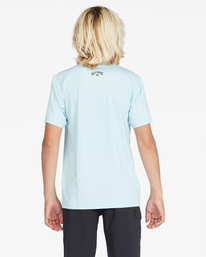 billabong, Boy's All Day Wave Loose Fit Short Sleeve Surf Tee, COASTAL (ctl) ALL DAY WAVE BOYS LF SS ABBWR00100