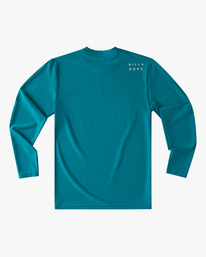 6 Boy's All Day Wave Loose Fit Long Sleeve Surf Tee Blue ABBWR00105 Billabong