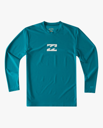 5 Boy's All Day Wave Loose Fit Long Sleeve Surf Tee Blue ABBWR00105 Billabong