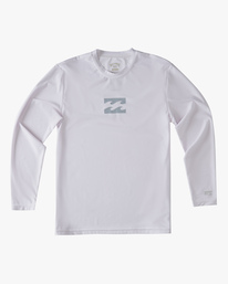 5 Boy's All Day Wave Loose Fit Long Sleeve Surf Tee White ABBWR00105 Billabong