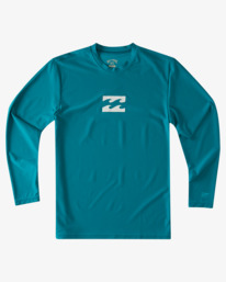3 Boy's All Day Wave Loose Fit Long Sleeve Surf Tee Blue ABBWR00105 Billabong
