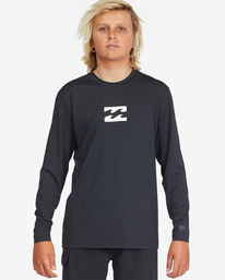 1 Boy's All Day Wave Loose Fit Long Sleeve Surf Tee Black ABBWR00105 Billabong