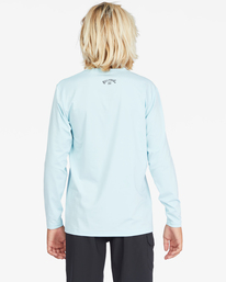 billabong, Boy's All Day Wave Loose Fit Long Sleeve Surf Tee, COASTAL (ctl) ALL DAY WAVE BOYS LF LS ABBWR00105