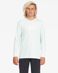1 Boy's All Day Wave Loose Fit Long Sleeve Surf Tee Green ABBWR00105 Billabong