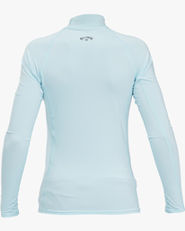 6 Boy's All Day Wave Performance Fit Long Sleeve Rashguard Brown ABBWR00108 Billabong