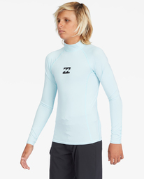 billabong, Boy's All Day Wave Performance Fit Long Sleeve Rashguard, COASTAL (ctl) ALL DAY WAVE BOYS PF LS ABBWR00108