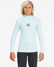 1 Boy's All Day Wave Performance Fit Long Sleeve Rashguard Brown ABBWR00108 Billabong