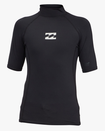 3 All Day Wave Performance Fit Rash Vest Black ABBWR00113 Billabong
