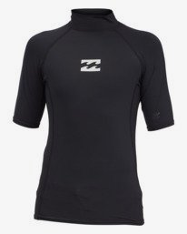 4 All Day Wave Performance Fit Rash Vest Black ABBWR00113 Billabong
