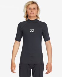 1 All Day Wave Performance Fit Rash Vest Black ABBWR00113 Billabong