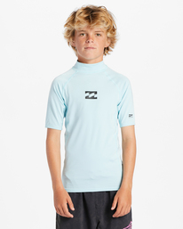 0 All Day Wave Performance Fit Rash Vest Blue ABBWR00113 Billabong