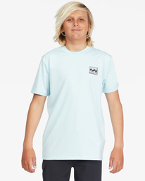 1 Boy's Crayon Wave Loose Fit Short Sleeve Surf Tee  ABBWR00122 Billabong