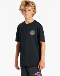 1 ROTOR BOYS LF SS Noir ABBWR03000 Billabong