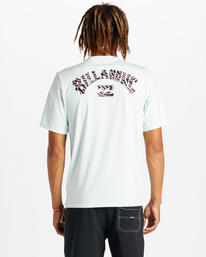 billabong, Arch Fill Short Sleeve UPF 50 Surf T-Shirt, SEAGLASS (sgl) ARCH FILL BOYS LF SS ABBWR03001