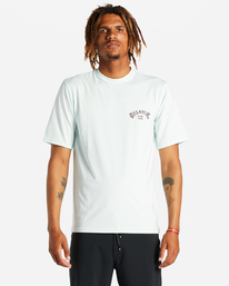 billabong, Arch Fill Short Sleeve UPF 50 Surf T-Shirt, SEAGLASS (sgl) ARCH FILL BOYS LF SS ABBWR03001