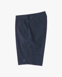 2 Boy's Crossfire Slub Shorts 18" Blue ABBWS00101 Billabong