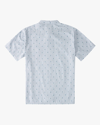 billabong, All Day Jacquard Chemise à Manches Courtes Pour Garçons, LIGHT BLUE (lbl) ALL DAY JACQUARD SS ABBWT00112