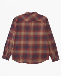 billabong, Boy's Coastline Flannel Shirt, CLOUD (clo) COASTLINE FLANNEL ABBWT00119