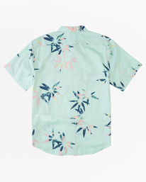 1 Boy's Sundays Floral Short Sleeve Shirt Green ABBWT00120 Billabong