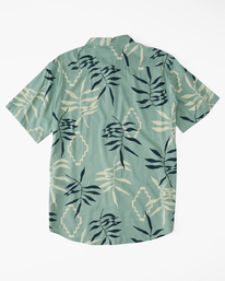 billabong, Boy's Sundays Floral Short Sleeve Shirt, SAGE GREEN (gjn0) SUNDAYS FLORAL SS ABBWT00120