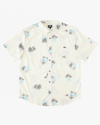 billabong, Boy's Sundays Mini Short Sleeve Shirt, STONE (stn) Sundays Mini - Short Sleeve Shirt for Boys 8-16 ABBWT00125