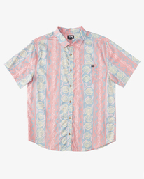 billabong, Boy's Sundays Short Sleeve Shirt, DUSTY RED (dyr) SUNDAYS SS ABBWT00127