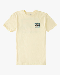 billabong, Boys' Crayon Wave Short Sleeve T-Shirt, MELLOW YELLOW (mly) CRAYON WAVE SS ABBZT00198
