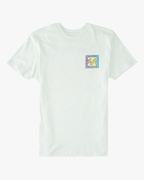 0 Boys' Crayon Wave Short Sleeve T-Shirt Green ABBZT00198 Billabong