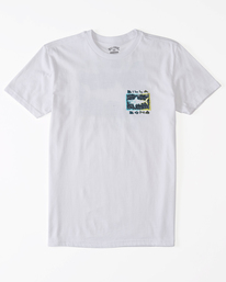 0 Boy's Sharky Short Sleeve T-Shirt White ABBZT00243 Billabong