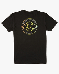 billabong, Boy's Rotor Diamond Short Sleeve T-Shirt, BLACK (blk) ROTOR DIAMOND SS ABBZT00291