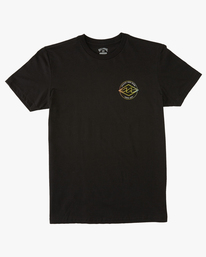 billabong, Boy's Rotor Diamond Short Sleeve T-Shirt, BLACK (blk) ROTOR DIAMOND SS ABBZT00291