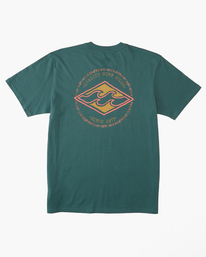 0 Boys' Rotor Diamond Short Sleeve T-Shirt Yellow ABBZT00332 Billabong