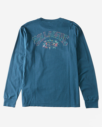 0 Boys' Theme Arch Long Sleeve T-Shirt Blue ABBZT00336 Billabong