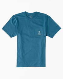 billabong, Boy's Troppo Pocket T-Shirt, BLUE LAGOON (bll) TROPPO PKT ABBZT00365