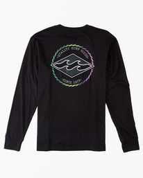 billabong, Boy's Rotor Diamond Long Sleeve T-Shirt, BLACK (blk) ROTOR DIAMOND LS ABBZT00366