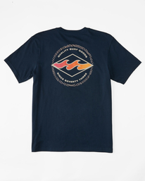 0 Boy's Rotor Diamond Short Sleeve T-Shirt Blue ABBZT00457 Billabong