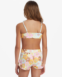 2 Girl's Flower Power Swim Short Boardshorts Multicolor ABGBS00134 Billabong