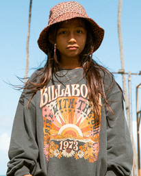 0 Girls' Making Waves Crewneck Sweatshirt Black ABGFT00138 Billabong